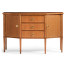 Windsor Crotch Walnut Breakfront Sideboard