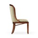 Medium Walnut Side chair uphosltered in COM None distressing