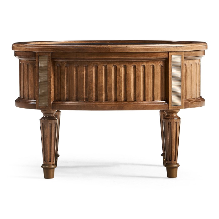LDS Custom Oval Trough Planter - LDS Taylorsville Temple