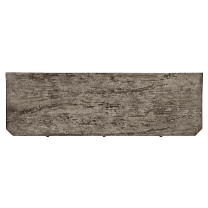 Antique Dark Grey Three Door Sideboard 69