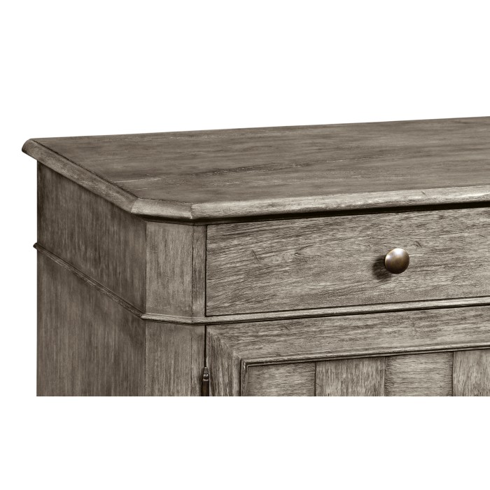 Antique Dark Grey Three Door Sideboard 69