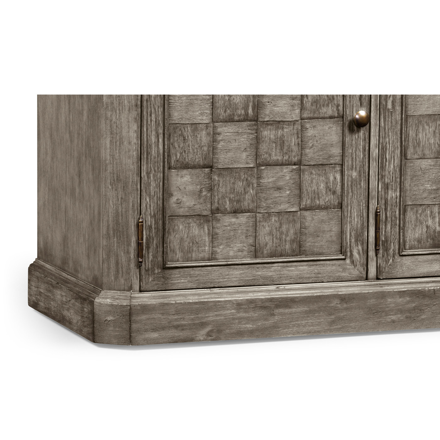 Antique Dark Grey Three Door Sideboard 69