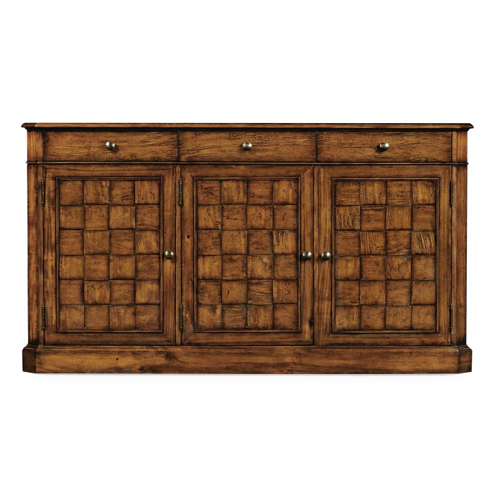 Country Walnut Three Door Sideboard 69