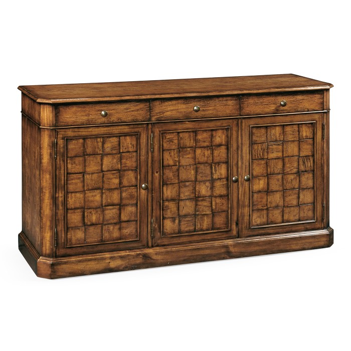 Country Walnut Three Door Sideboard 69