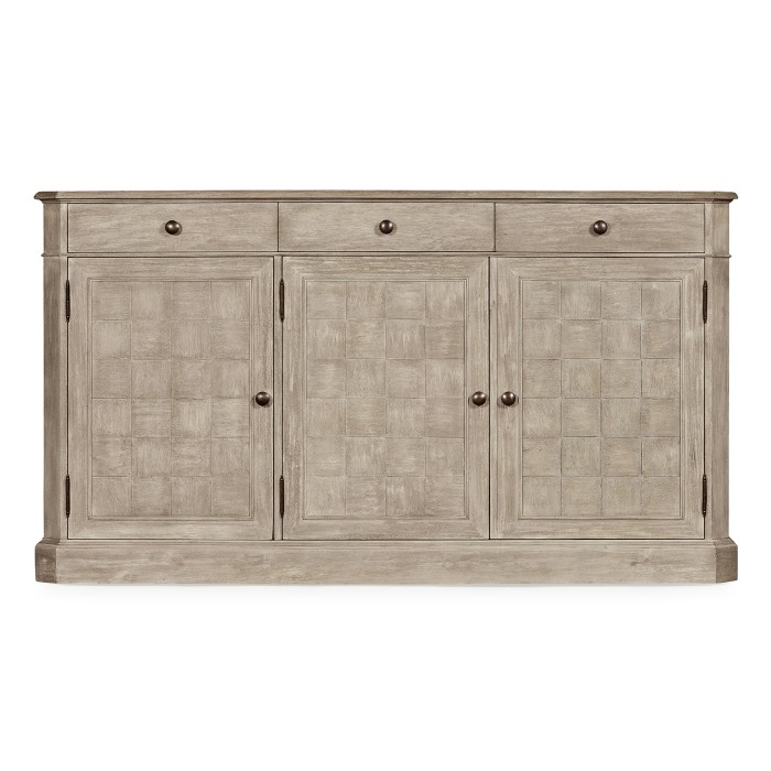 Rustic Grey Three Door Sideboard 69