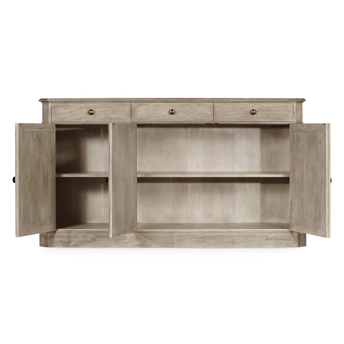 Rustic Grey Three Door Sideboard 69