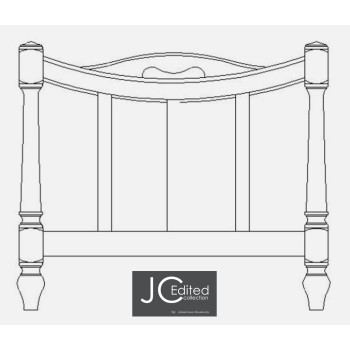 Casual Walnut Magazine Rack