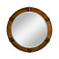 Country Walnut Round Mirror