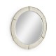 Whitewash Driftwood Round Mirror