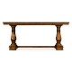 Country Walnut Rectangular Fixed Top Dining Table 71