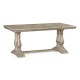 Rustic Grey Rectangular Fixed Top Dining Table 71
