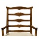 Casual Ladder Back Arm Chair