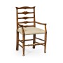 Casual Ladder Back Arm Chair