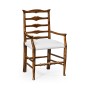 Casual Ladder Back Arm Chair