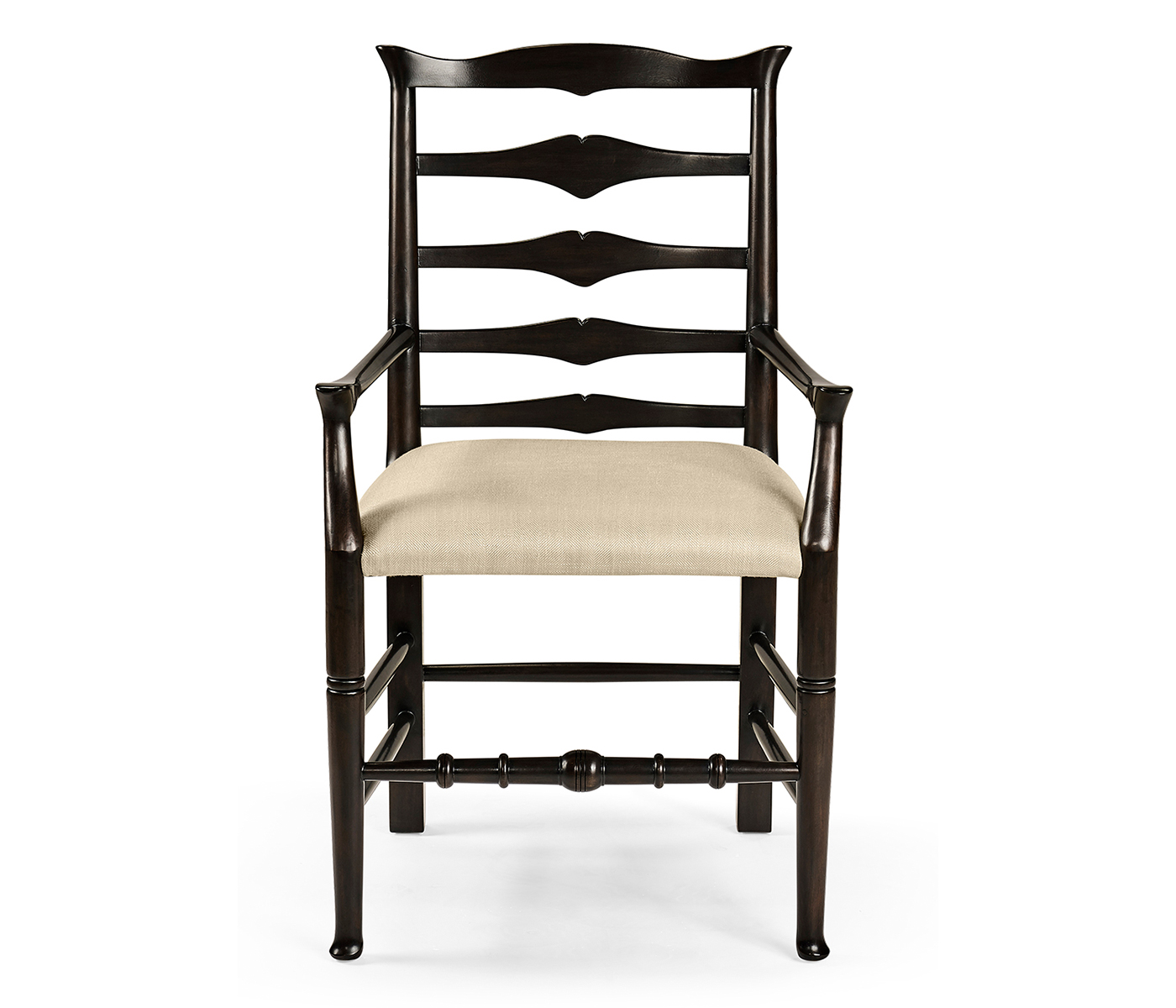 Casual Ladder Back Arm Chair