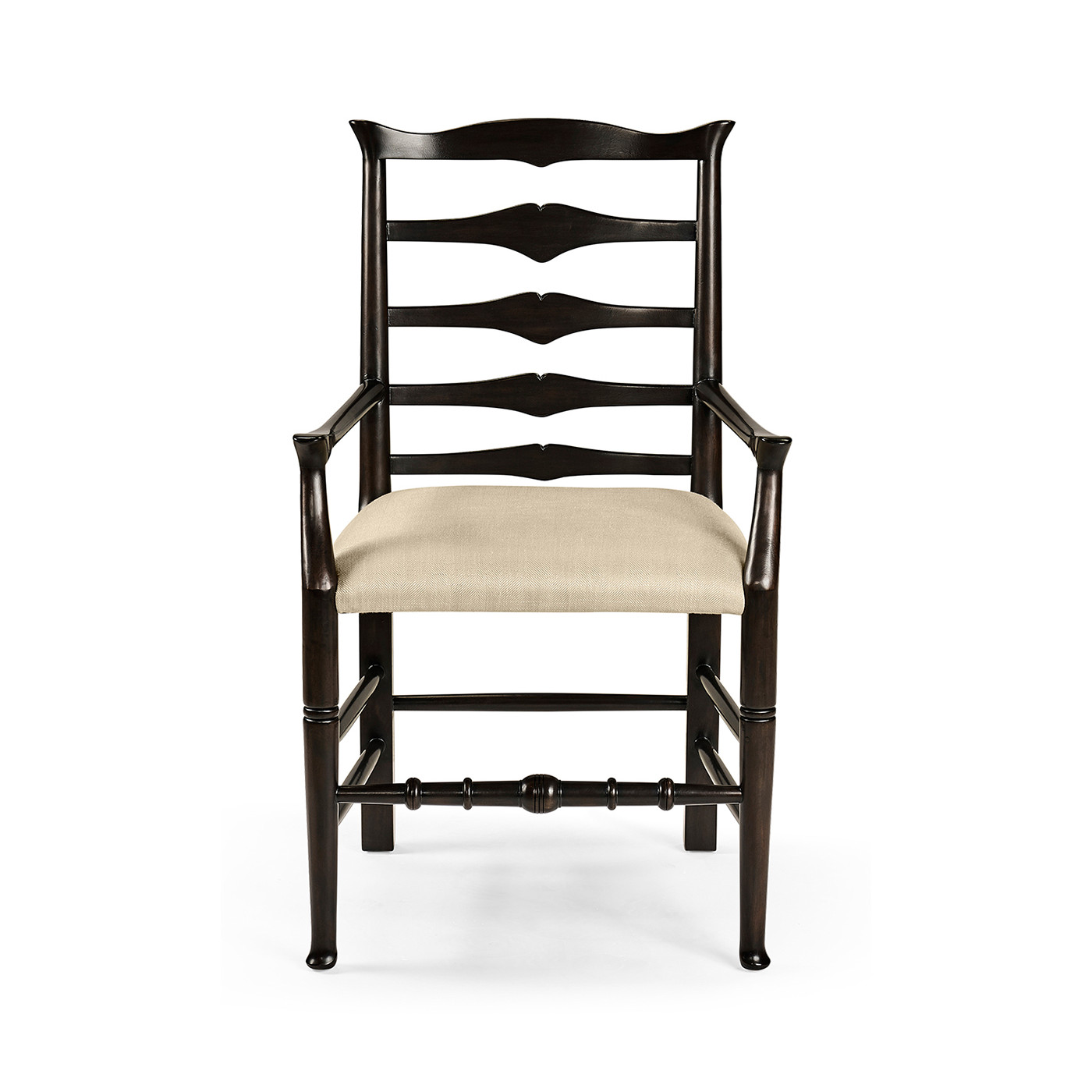 Casual Ladder Back Arm Chair