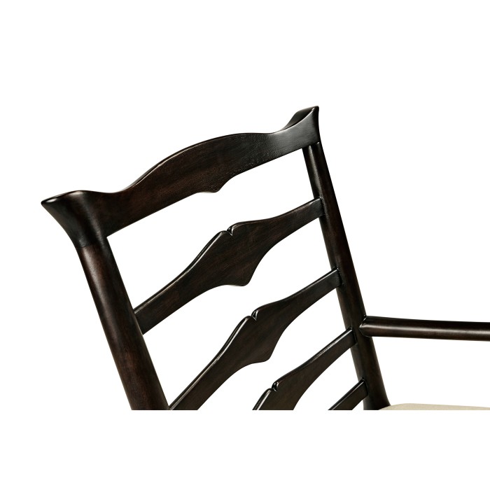 Casual Ladder Back Arm Chair