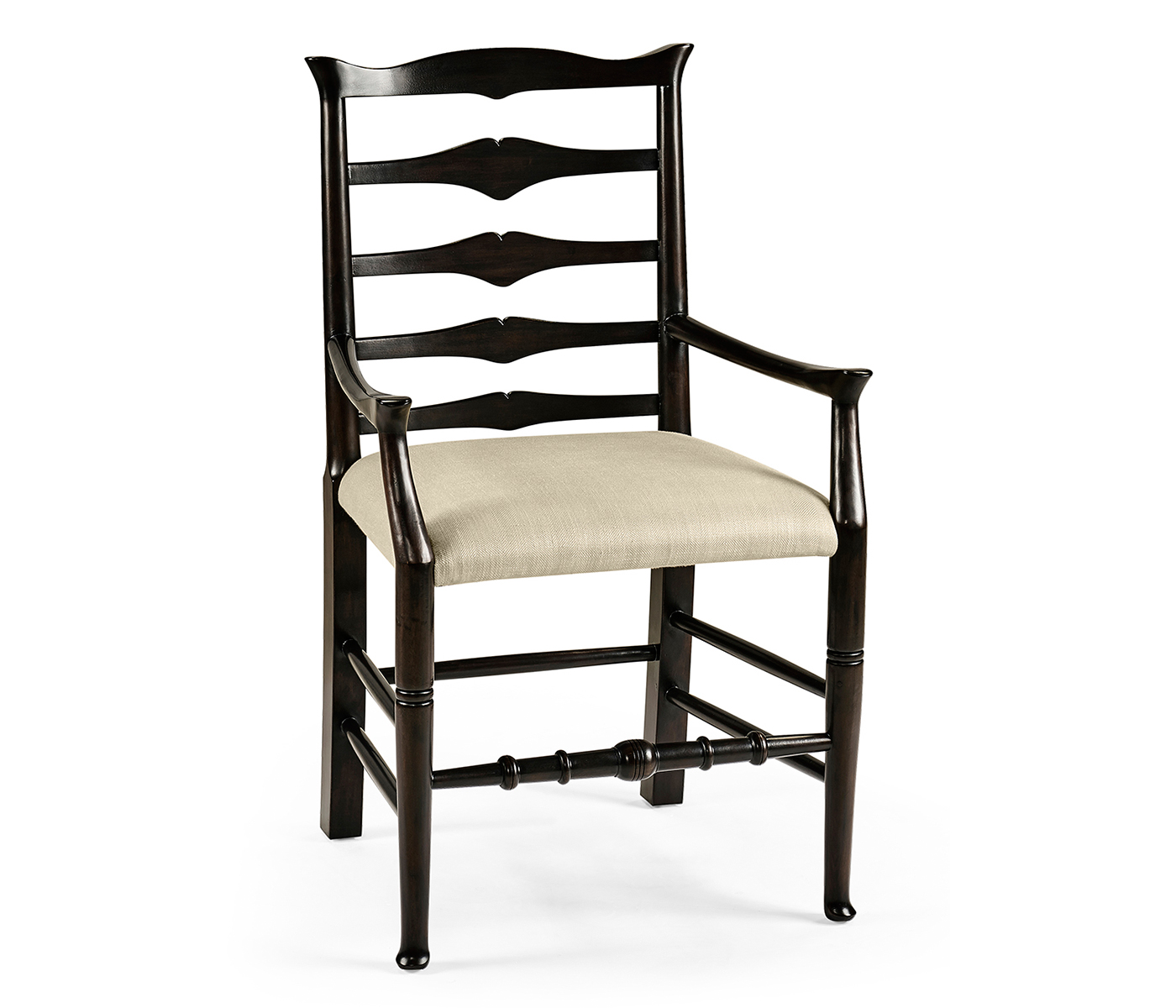 Casual Ladder Back Arm Chair