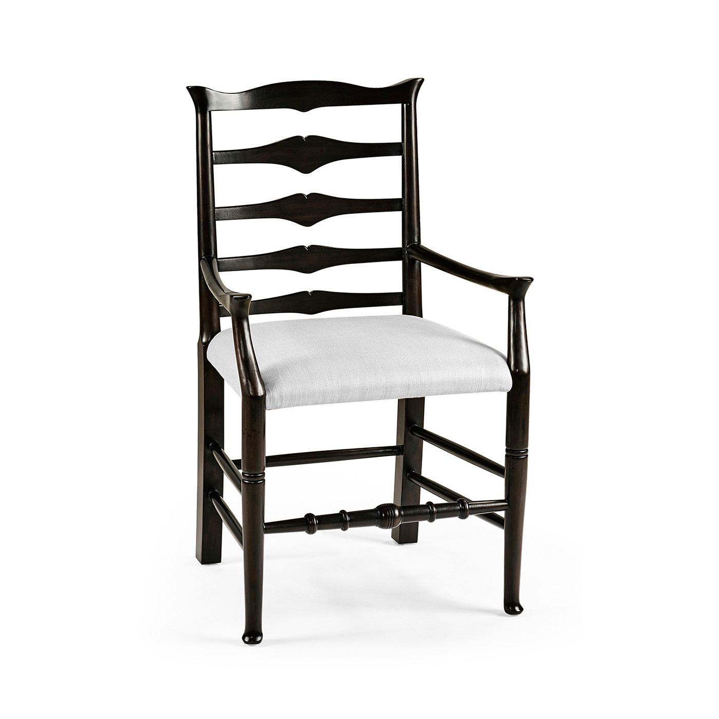 Casual Ladder Back Arm Chair