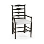 Casual Ladder Back Arm Chair
