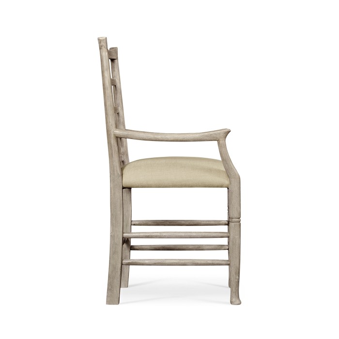 Casual Ladder Back Arm Chair
