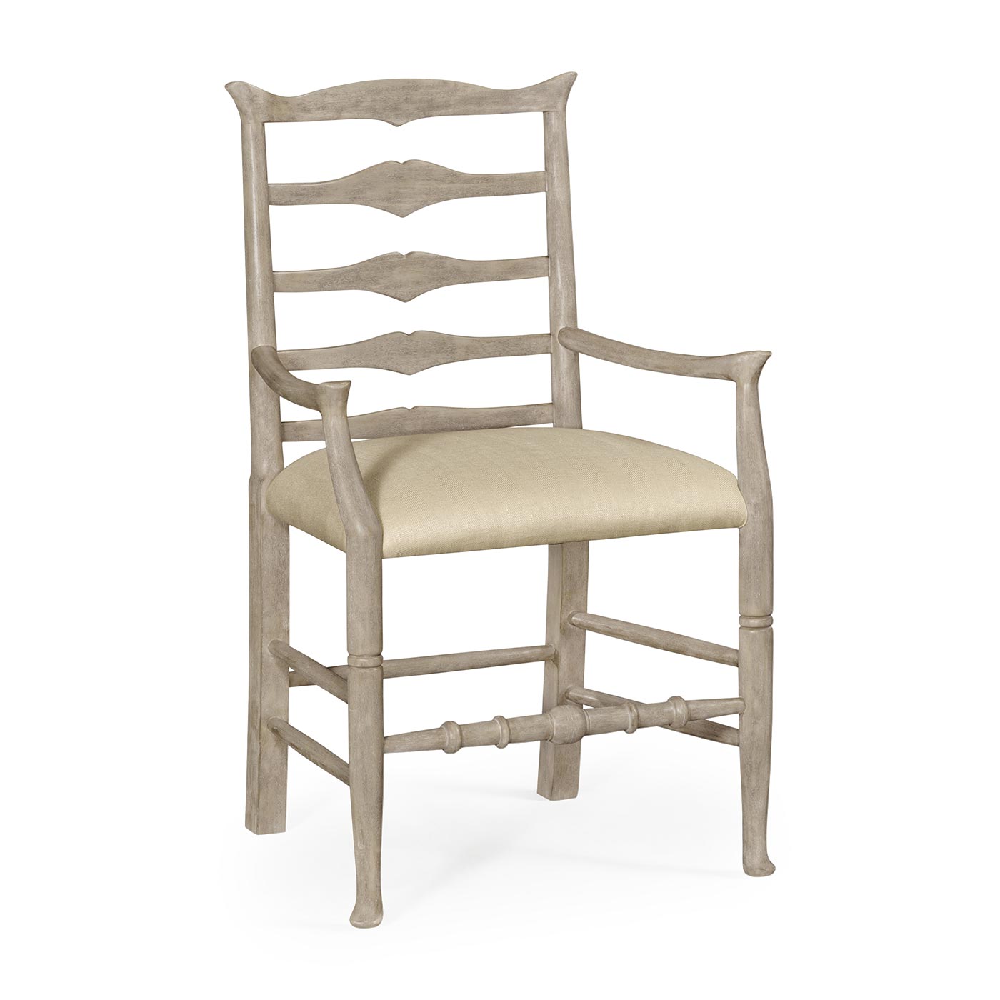 Casual Ladder Back Arm Chair