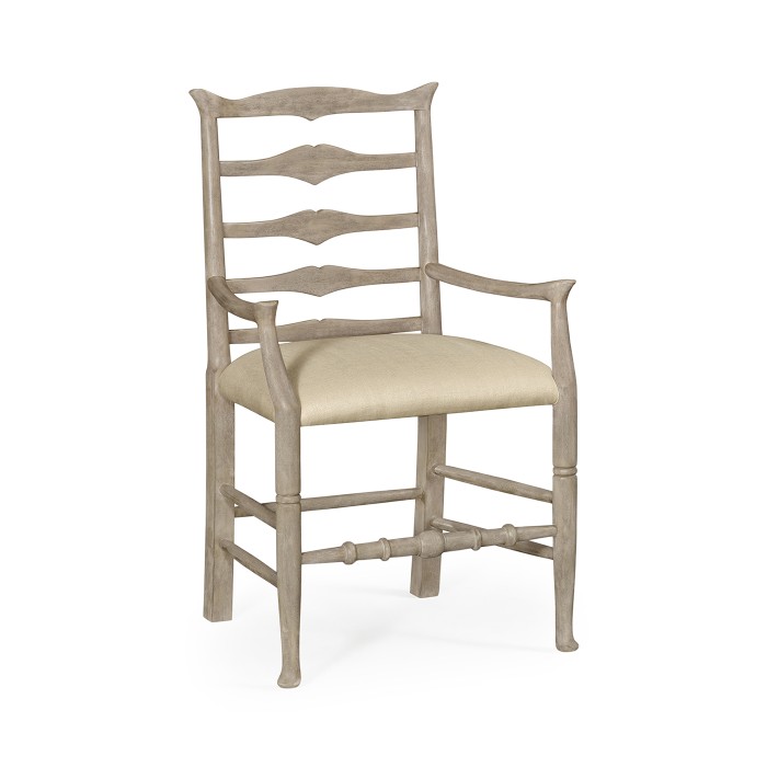 Casual Ladder Back Arm Chair