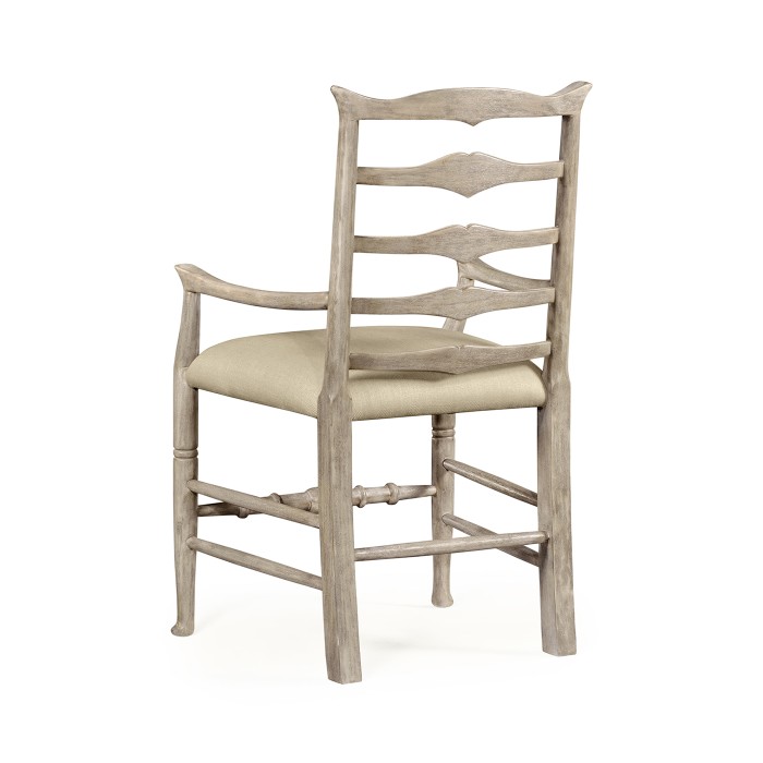 Casual Ladder Back Arm Chair