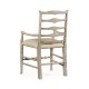 Casual Ladder Back Arm Chair