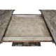 Circular Extending Dining Table in Antique Dark Grey 55