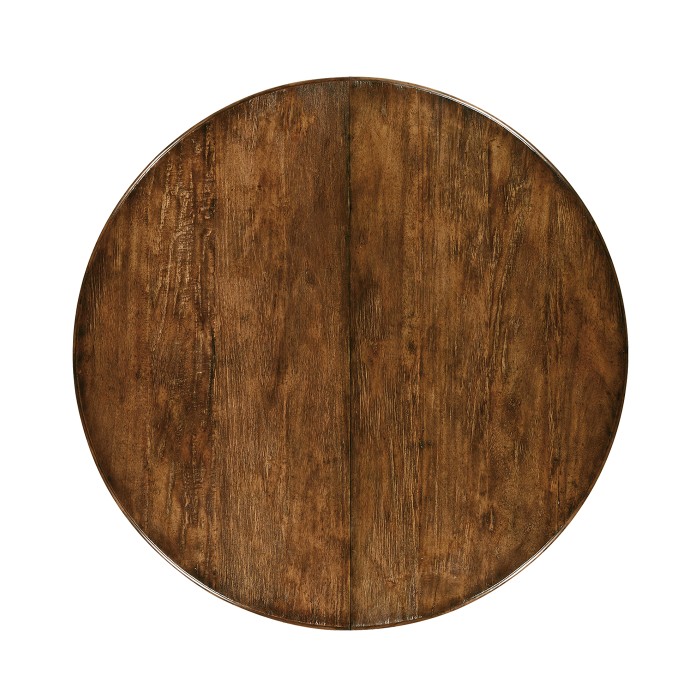 Circular Extending Dining Table in Country Walnut 55