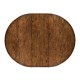Circular Extending Dining Table in Country Walnut 55