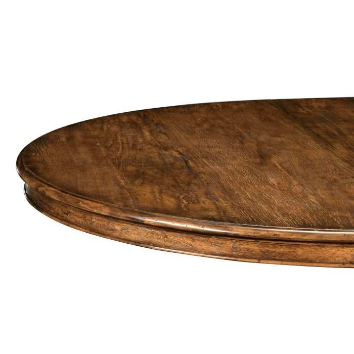 Circular Extending Dining Table in Country Walnut 55