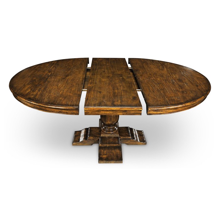 Circular Extending Dining Table in Country Walnut 55