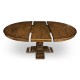 Circular Extending Dining Table in Country Walnut 55