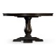 Circular Dark Ale Extending Dining Table 55