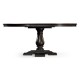 Circular Dark Ale Extending Dining Table 55