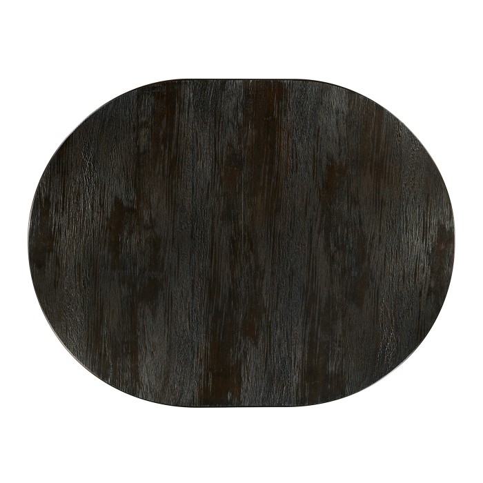 Circular Dark Ale Extending Dining Table 55