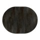 Circular Dark Ale Extending Dining Table 55