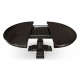 Circular Dark Ale Extending Dining Table 55