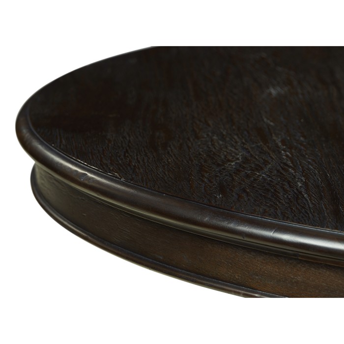 Circular Dark Ale Extending Dining Table 55