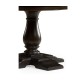 Circular Dark Ale Extending Dining Table 55