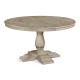 Circular Extending Dining Table in Rustic Grey 55