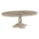 Circular Extending Dining Table in Rustic Grey 55