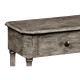 Antique Dark Grey Three Drawer Large Console Table