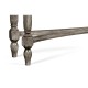 Antique Dark Grey Three Drawer Large Console Table