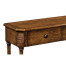 Country Walnut Three Drawer Large Console Table