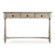 Rustic Grey Three Drawer Large Console Table