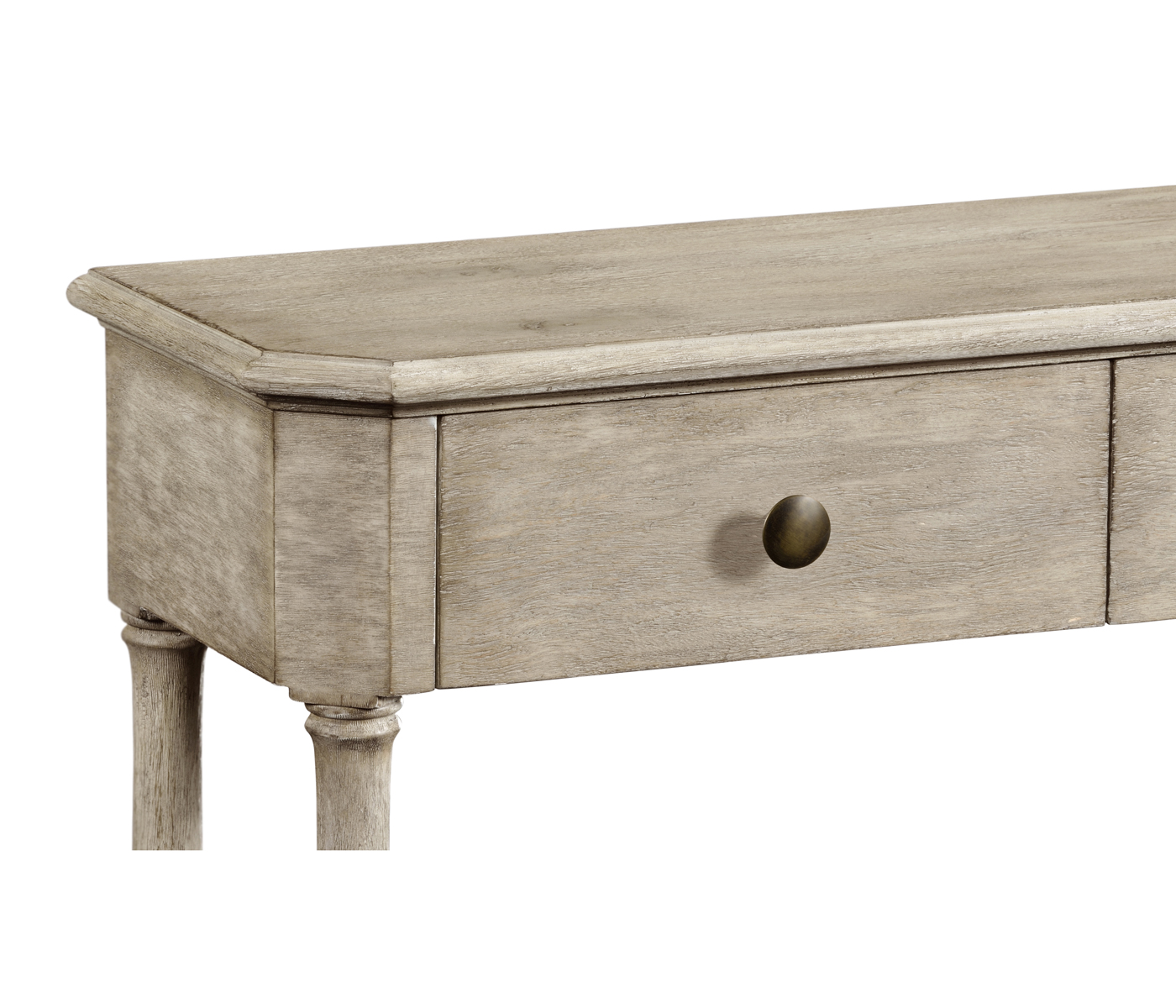 Rustic Grey Three Drawer Large Console Table
