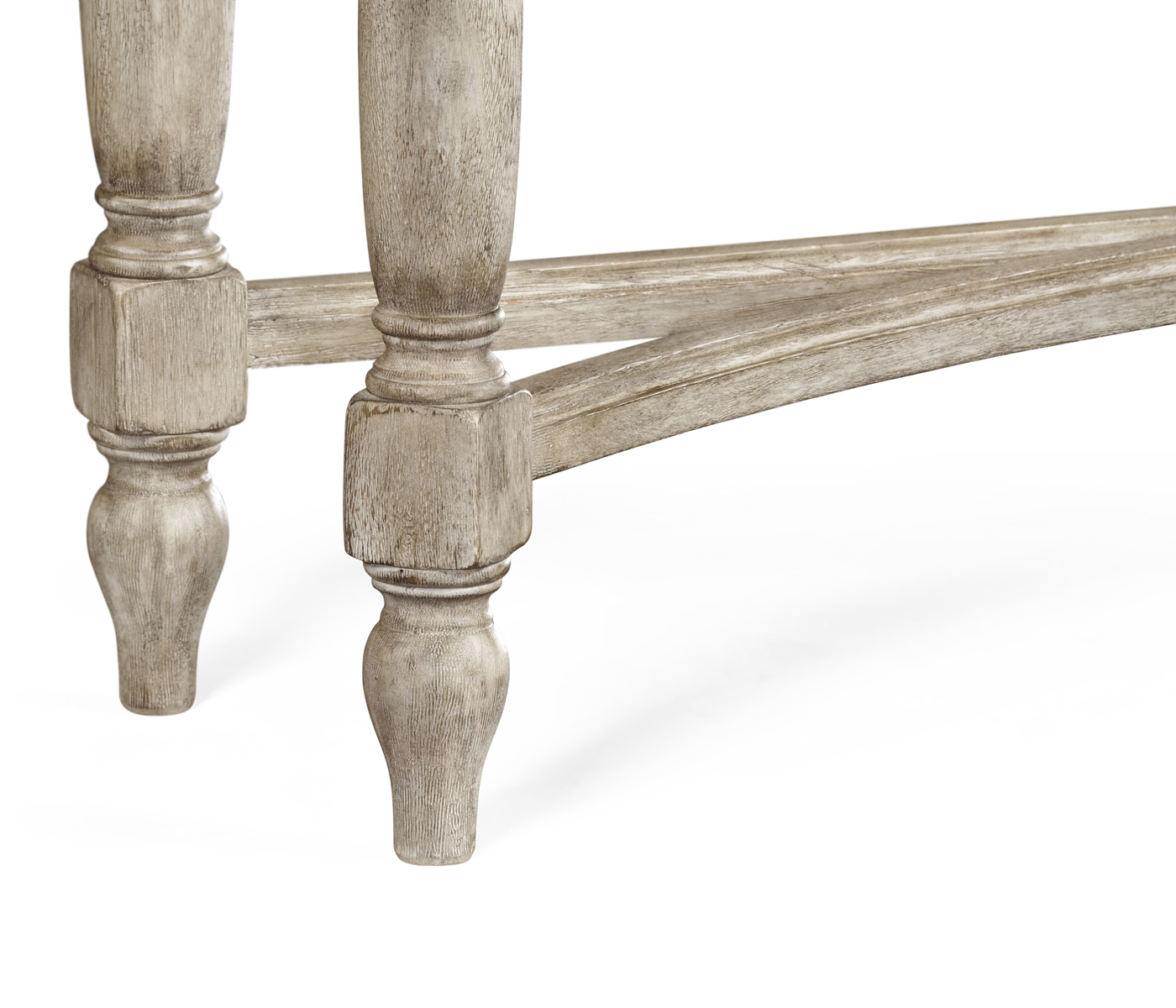 Rustic Grey Three Drawer Large Console Table